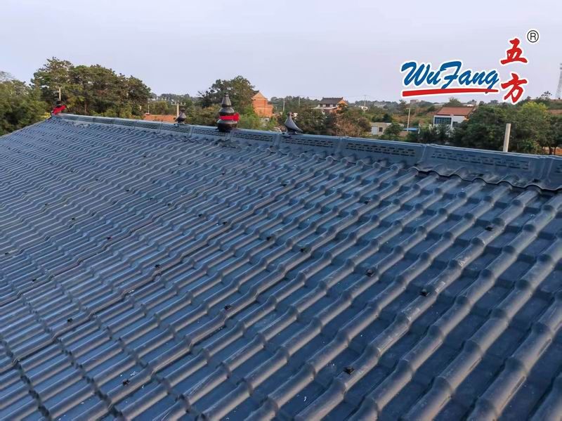 合成樹(shù)脂瓦安裝案例